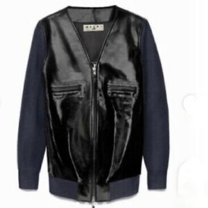 Marni x H&M Patent Leather Bomber Jacket Size 6